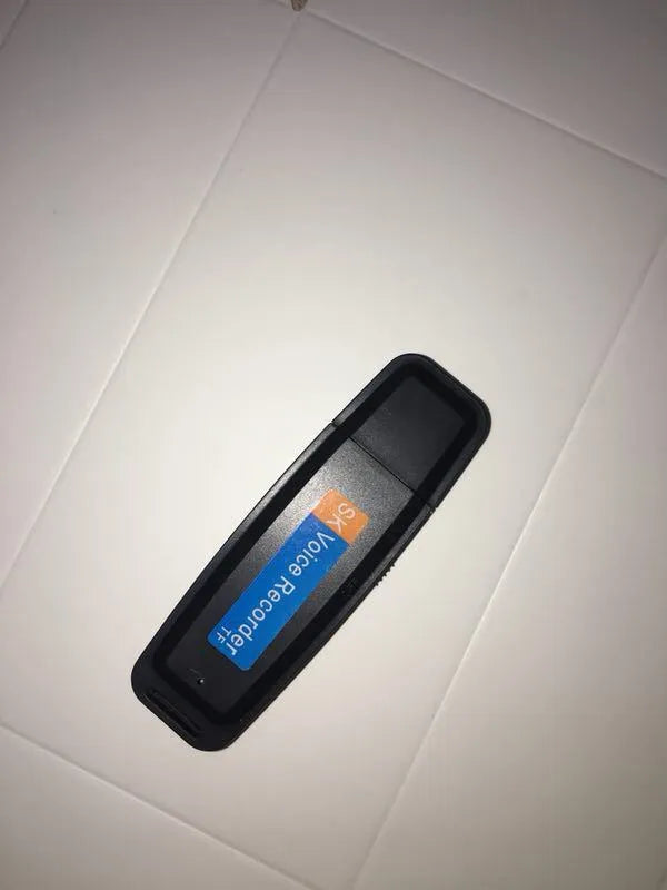 Black and white SK-001 fashion USB flash drive with creative design showing dimensions of 70mm length.
