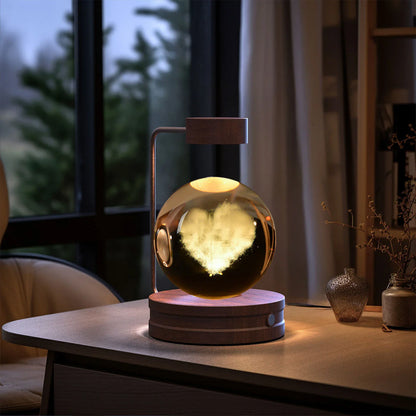 Captivating Crystal Ball Dinosaur Nightlight with Warm, Soothing Glow