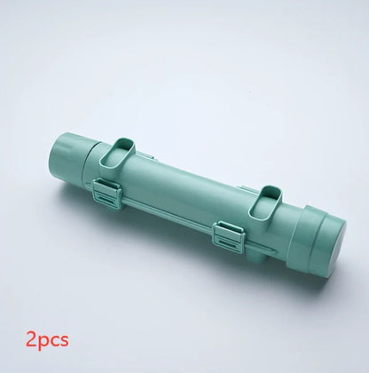 Manual sushi maker tool creating 2.5cm diameter rolls with food-grade plastic construction