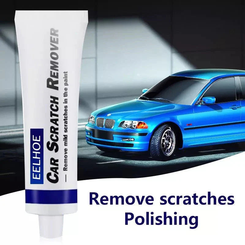 A car polish cream product that effectively removes light scratches and restores the vehicle's original shine