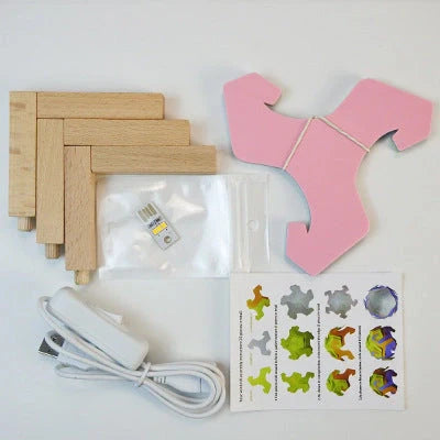 Bedside Moon Spherical Simple Small Table Lamp in various colors with USB interface