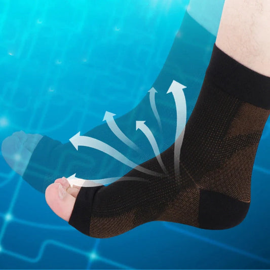 Anti-Fatigue Compression Ankle Sleeves for sports and daily support