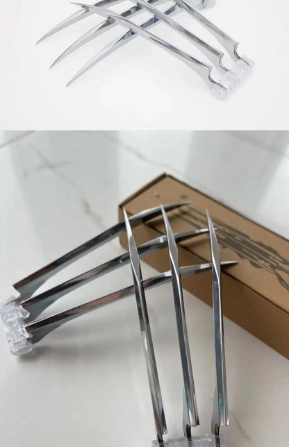Premium aluminum cosplay war claws in matte and mirror finish for costumes and Halloween