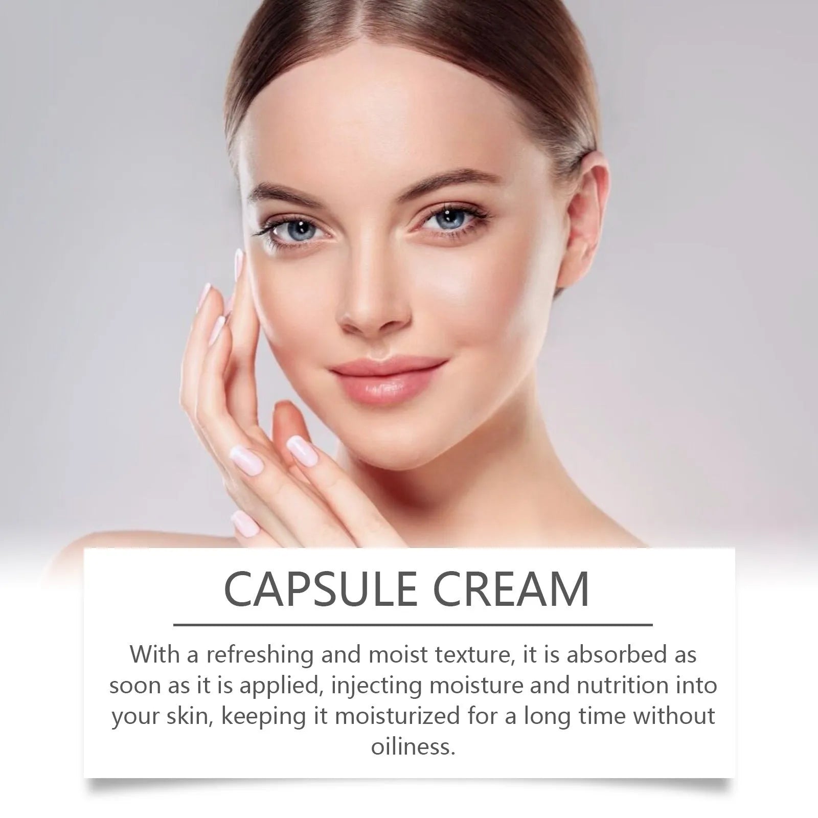55g jar of nourishing moisturising cream with white ball gel texture