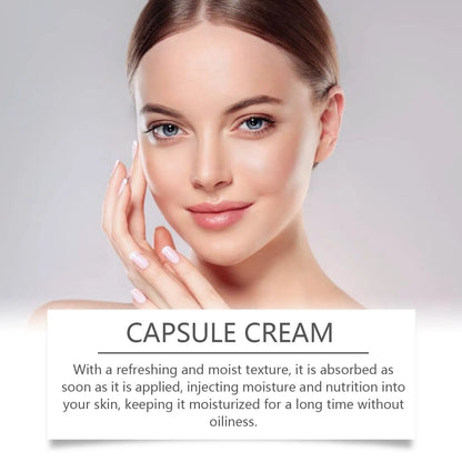 55g jar of nourishing moisturising cream with white ball gel texture