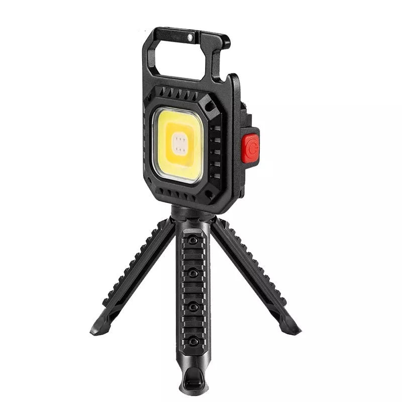 Multifunctional mini keychain light with 30W power and tools