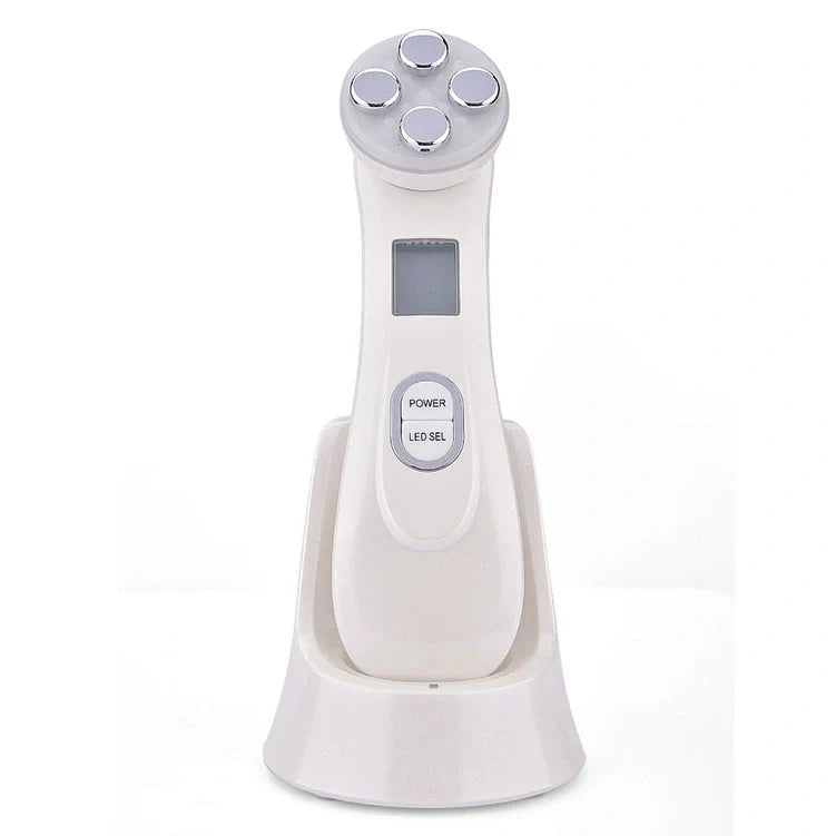 EMS radio frequency beauty instrument for skin rejuvenation, compact design with 10W power