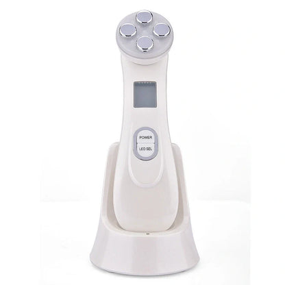 EMS radio frequency beauty instrument for skin rejuvenation, compact design with 10W power