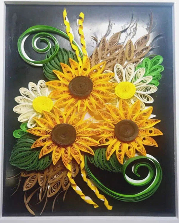 Premium DIY Paper Quilling Art Craft Kit with Vibrant Pre-cut Paper Strips, Essential Tools, and Detailed Instructions for Unique Handmade Projects