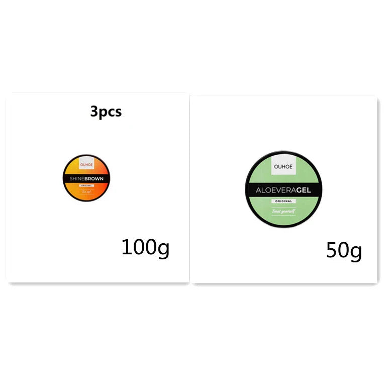 Luxury tanning gel infused with aloe vera and wheat extracts for a natural, hydrating sunless bronzing effect