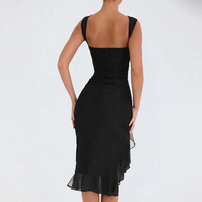 Slim, sleeveless mini dress in various colors, perfect for summer parties and clubs