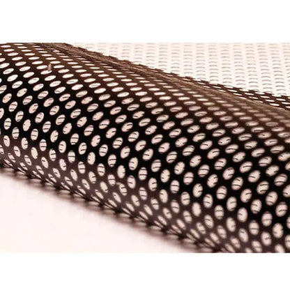 Plastic automotive colour changing film showing perforated mesh pattern and 30x106cm dimensions