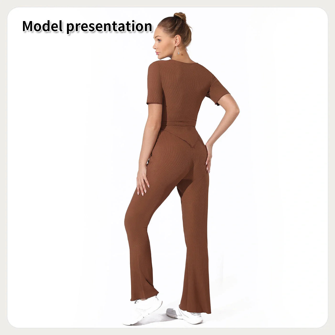 Dark green top and pants set with breathable fabric, available in sizes S to 3XL