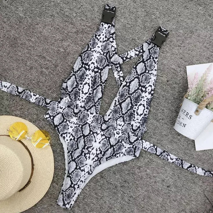 Elmira Women's Swimsuit with open back and gradient pattern in various colors