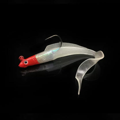 Creative Simulation Long Lead Soft Fishing Lure in various colors for realistic bait imitation