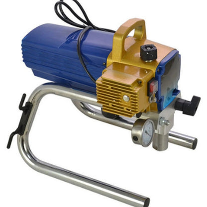 Electric airless spraying machine with spray gun, 50cm extension rod, and pressure gauge for painting tasks
