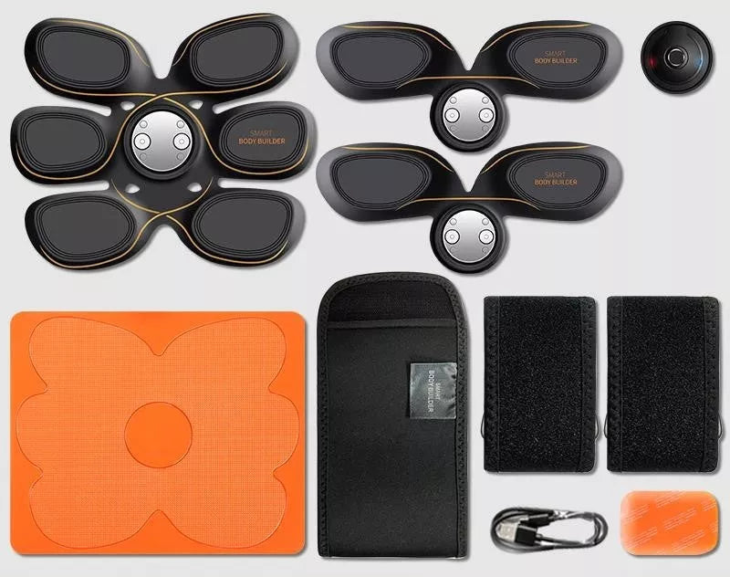 Intelligent abdominal muscle stick fitness device with gel sheets for core workout