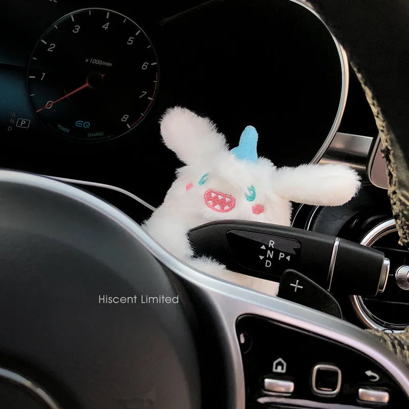 Cotton cartoon doll ornament for car pregnancy block coverage with hanging design