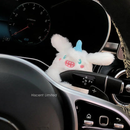 Cotton cartoon doll ornament for car pregnancy block coverage with hanging design