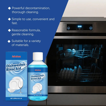 237mL dishwasher detergent aid cleaner bottle for stain removal on kitchenware