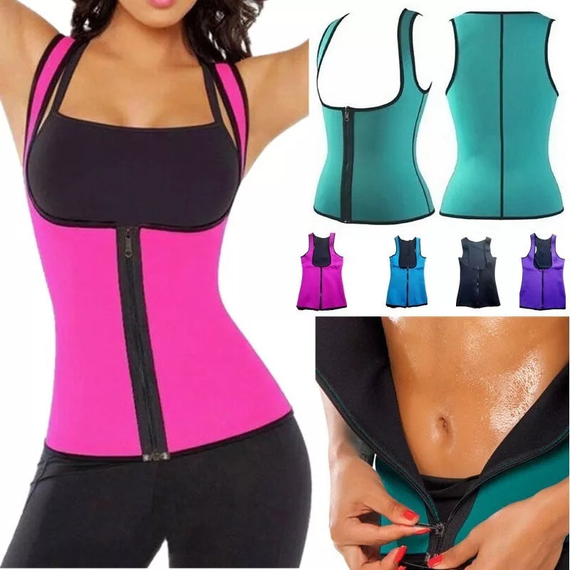 Neoprene zipper-style ladies body tummy court corset for yoga and fitness