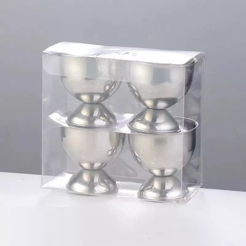 Stainless Steel Egg Bracket for kitchen organization in silver and gold