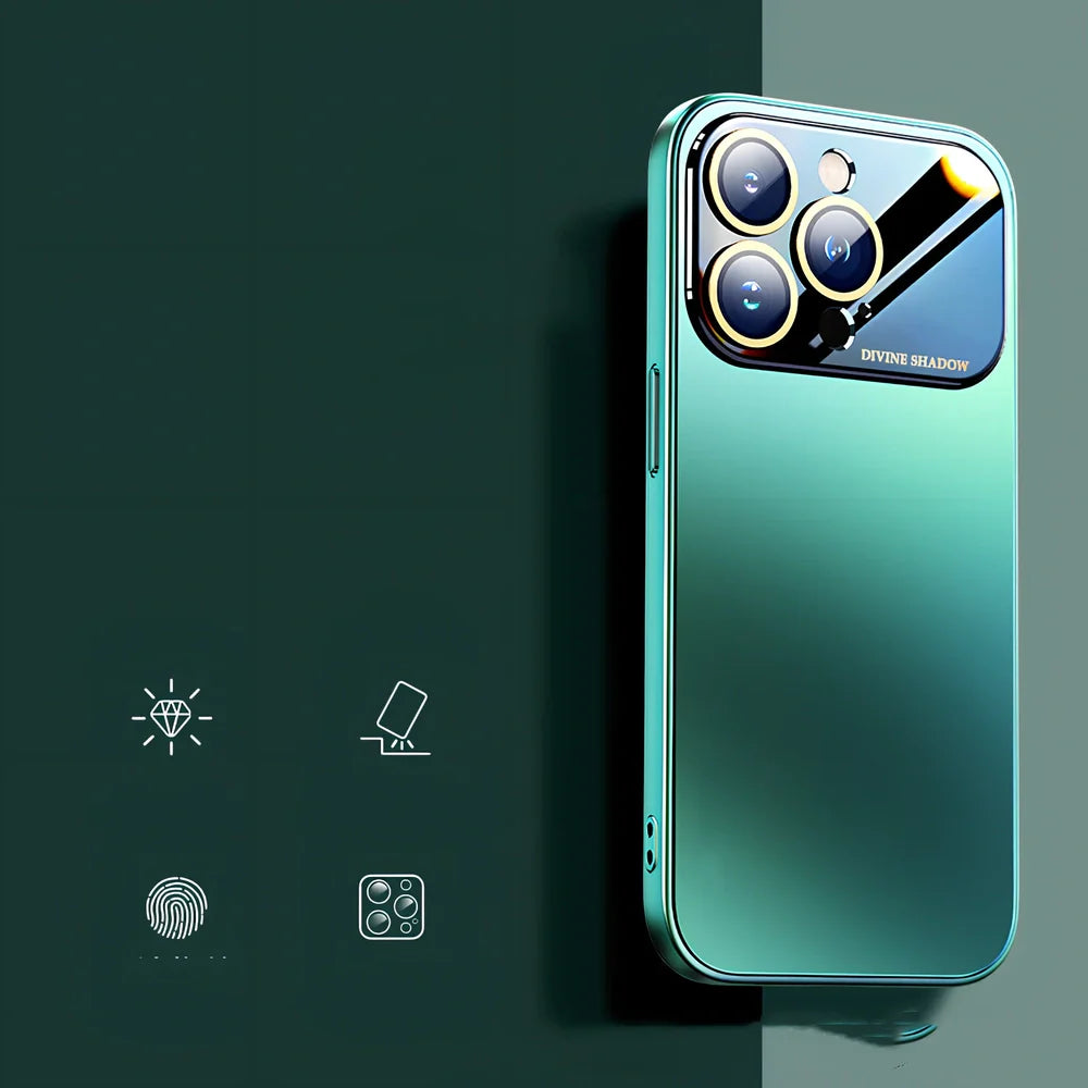 Frosted silicone iPhone case showing matte finish and shockproof design for device protection