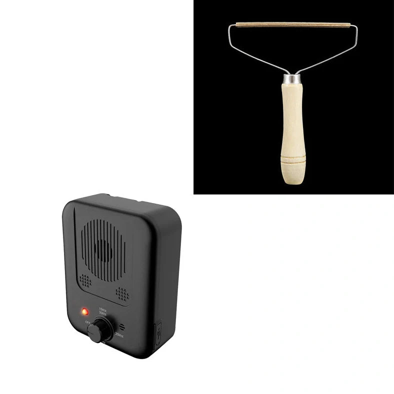 Ultrasonic anti-barking device for dogs with automatic 50-foot detection, suitable for outdoor mounting