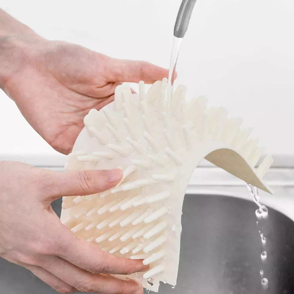 Portable Pet Foot Washer Cup with soft silicone bristles for small dogs