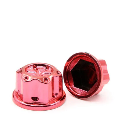Set of 30 coloured ABS plastic screw caps for motorcycle engine bolt head customisation.