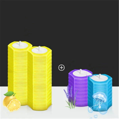 Disposable toilet cleaning brush with scrubbing pad for thorough, hygienic bathroom cleaning