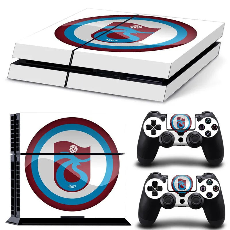 PS4 game console screen protector film on a white background showing its thin profile.