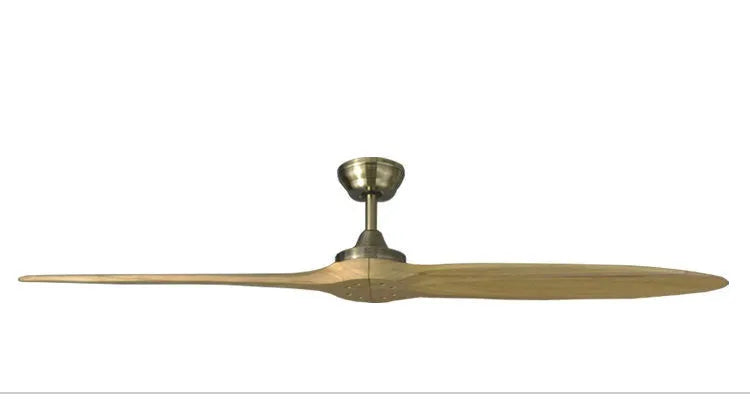 60 inch solid wood ceiling fan with acrylic lampshade and DC6 remote control for living room or bedroom