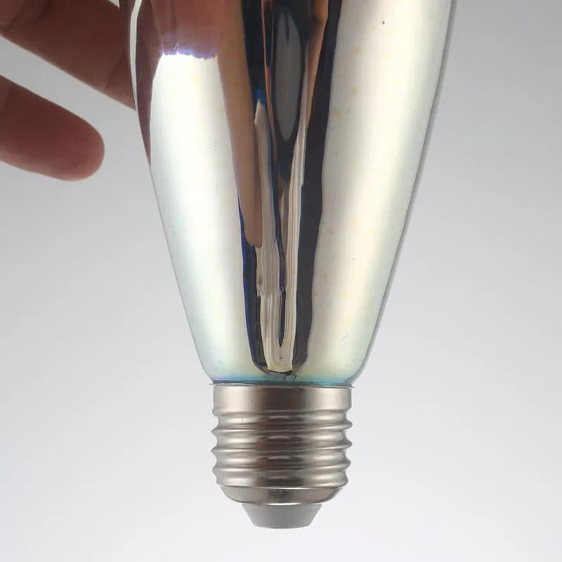 LED 3D firework decoration bulb projecting light patterns with E27 socket