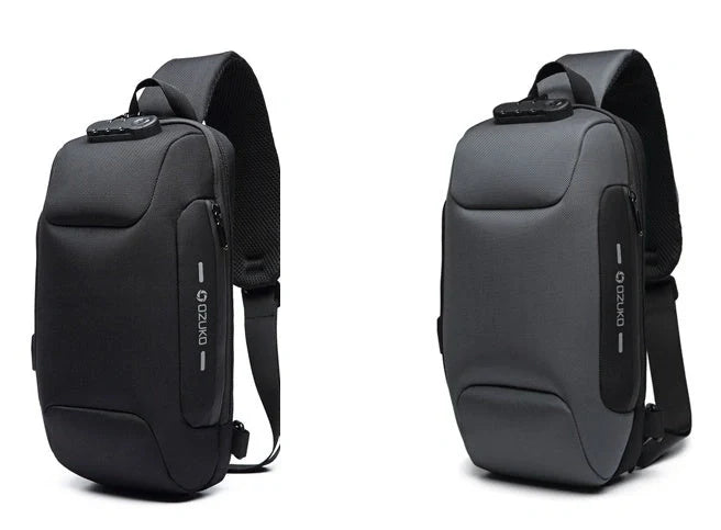 Multifunctional Anti-Theft Waterproof Chest Bag with USB in various colors