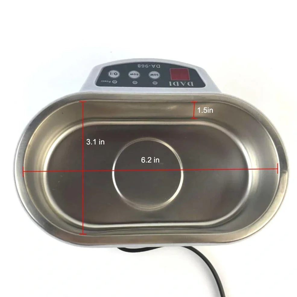 Earth ultrasonic cleaning machine with stainless steel tank and digital timer display