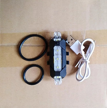 Waterproof mountain bike LED warning lights with quick-release design