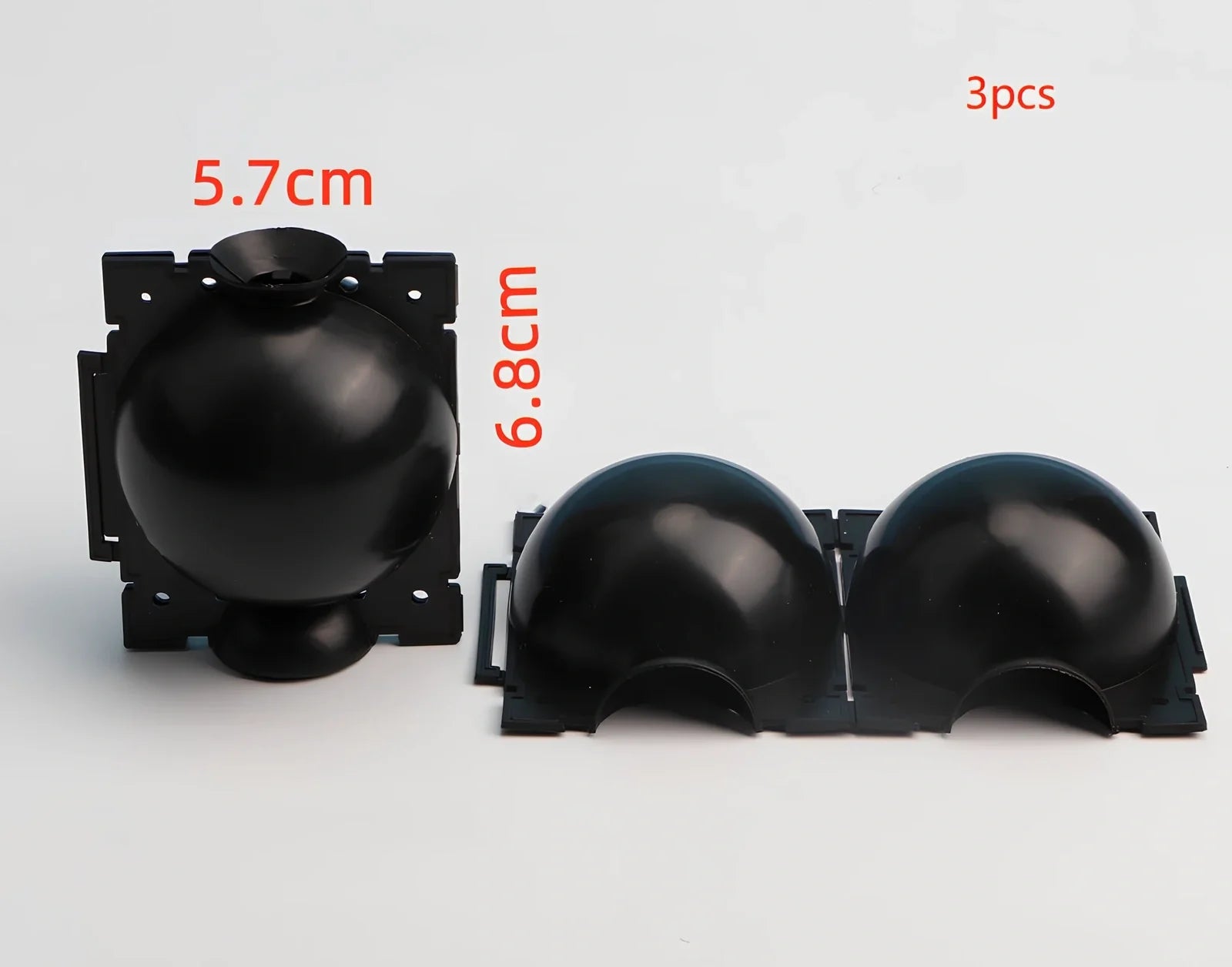 Black PP plastic plant rooting machine box for tree grafting, S size 10cm x 10cm with sealed lid for humidity control