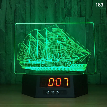 Glowing 3D dolphin LED night light on a table with remote control