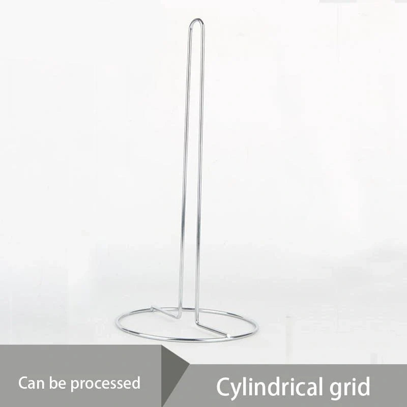 Stainless steel vertical tissue holder with no-drill installation