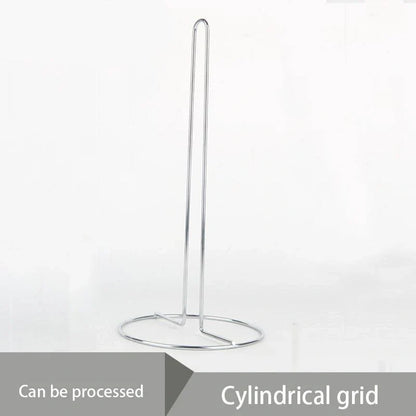 Stainless steel vertical tissue holder with no-drill installation