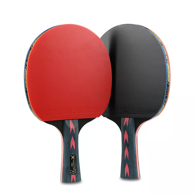 Double-sided reverse adhesive table tennis racket with upgraded rubber cover