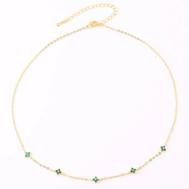 Stylish and versatile blue flower necklace with adjustable chain and vibrant floral accents, perfect for vacations, beaches, and everyday wear.