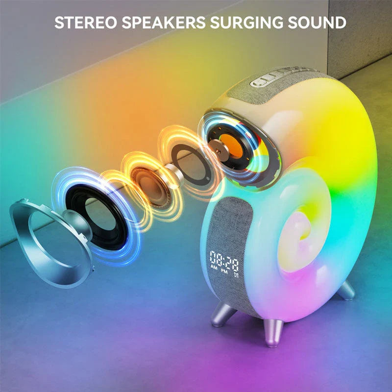 Conch Smart Bluetooth Alarm Clock Wake-Up Lamp with RGB Lighting and Customizable Features
