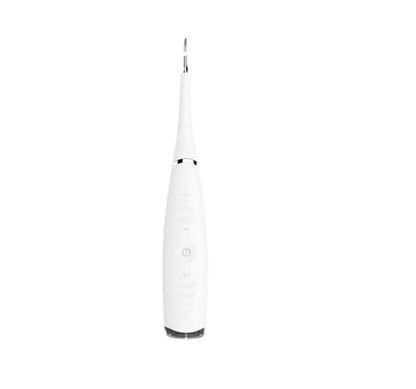 Ultrasonic tartar remover in white, pink, blue, and black colors for effective dental care at home