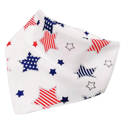 Cotton bandana baby bib, 95% cotton, 42cm, sweat absorbent, colourful designs like Pineapple and Dinosaur