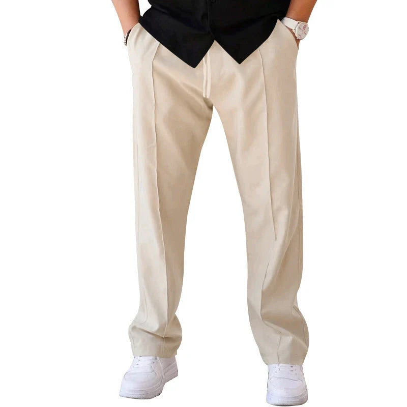 Relaxed fit drawstring waist sports pants for men in various colors and sizes