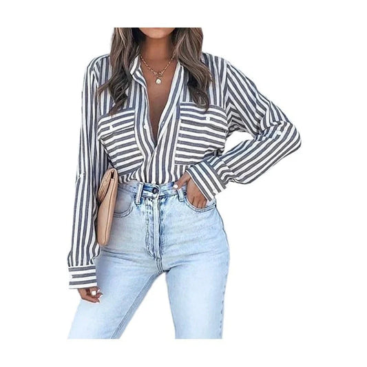 Stylish striped shirt for men and women in various colors