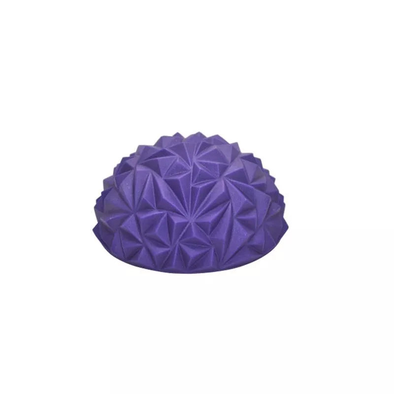 PVC acupressure massage ball with lengthened massage points for deep tissue relief