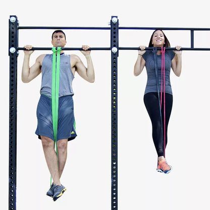 Deep Squat Thick Circle Pull Up Training Resistance Belt in various colors for different resistance levels